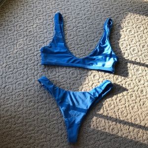 Blue bathing suit